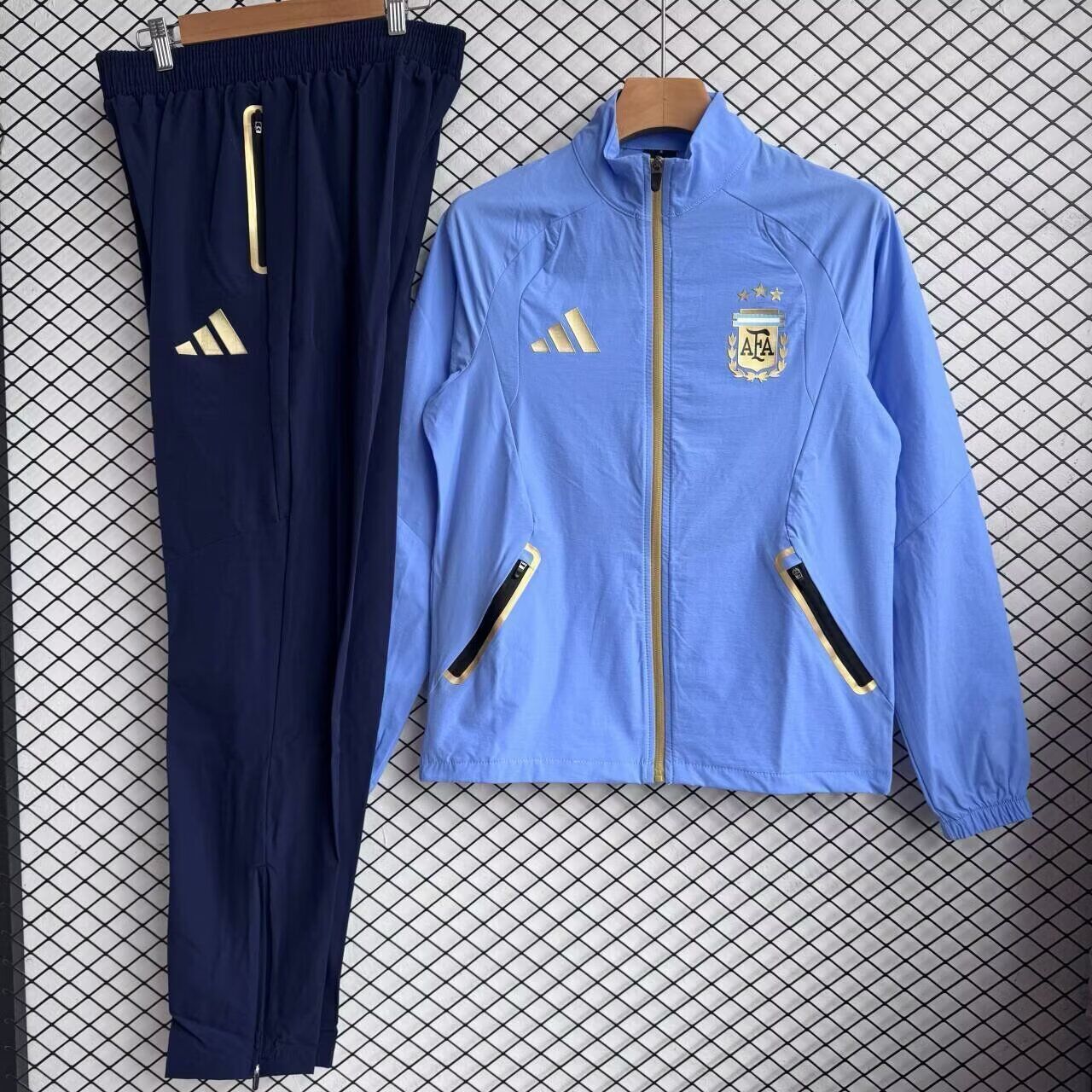 AAA Quality Argentina 25/26 Windcoat Tracksuit - Blue